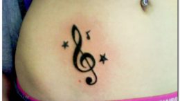 Значение татуировки «Скрипичный ключ» - фото