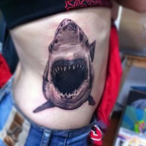 фото тату Акула от 15.11.2017 №006 - Shark Tattoo - tattoo-photo.ru