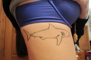 фото тату Акула от 15.11.2017 №007 - Shark Tattoo - tattoo-photo.ru