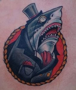 фото тату Акула от 15.11.2017 №041 - Shark Tattoo - tattoo-photo.ru