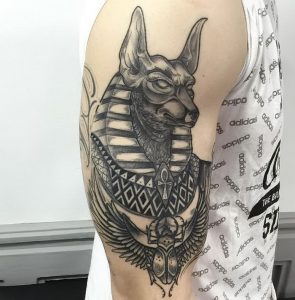 фото тату Анубис от 15.11.2017 №031 - Anubis tattoo - tattoo-photo.ru