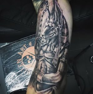 фото тату Анубис от 15.11.2017 №039 - Anubis tattoo - tattoo-photo.ru