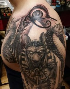 фото тату Анубис от 15.11.2017 №047 - Anubis tattoo - tattoo-photo.ru