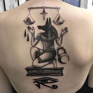 фото тату Анубис от 15.11.2017 №050 - Anubis tattoo - tattoo-photo.ru