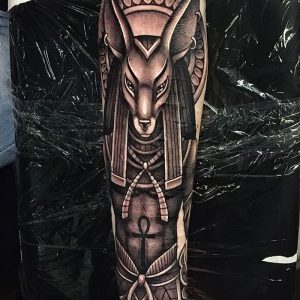 фото тату Анубис от 15.11.2017 №051 - Anubis tattoo - tattoo-photo.ru