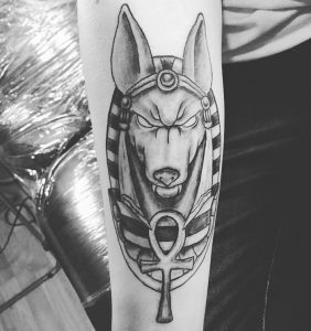 фото тату Анубис от 15.11.2017 №053 - Anubis tattoo - tattoo-photo.ru