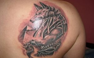 фото тату Анубис от 15.11.2017 №055 - Anubis tattoo - tattoo-photo.ru