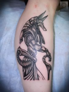 фото тату Анубис от 15.11.2017 №056 - Anubis tattoo - tattoo-photo.ru