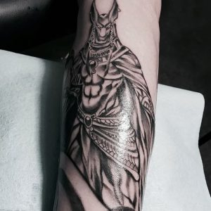 фото тату Анубис от 15.11.2017 №065 - Anubis tattoo - tattoo-photo.ru