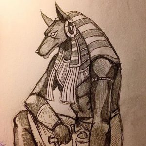 фото тату Анубис от 15.11.2017 №072 - Anubis tattoo - tattoo-photo.ru
