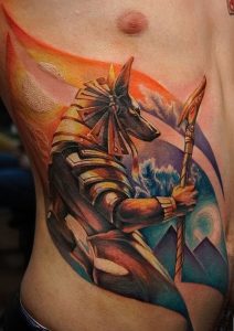 фото тату Анубис от 15.11.2017 №075 - Anubis tattoo - tattoo-photo.ru