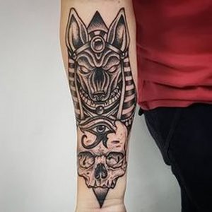 фото тату Анубис от 15.11.2017 №076 - Anubis tattoo - tattoo-photo.ru