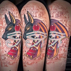 фото тату Анубис от 15.11.2017 №078 - Anubis tattoo - tattoo-photo.ru