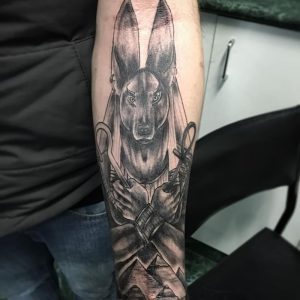 фото тату Анубис от 15.11.2017 №083 - Anubis tattoo - tattoo-photo.ru