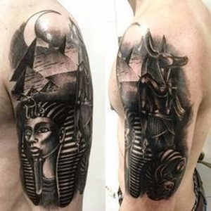 фото тату Анубис от 15.11.2017 №087 - Anubis tattoo - tattoo-photo.ru