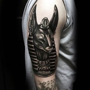 фото тату Анубис от 15.11.2017 №093 - Anubis tattoo - tattoo-photo.ru