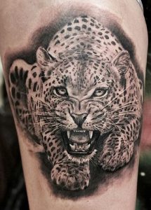 фото тату Леопард от 18.11.2017 №018 - tattoo Leopard - tattoo-photo.ru