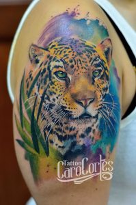 фото тату Леопард от 18.11.2017 №029 - tattoo Leopard - tattoo-photo.ru