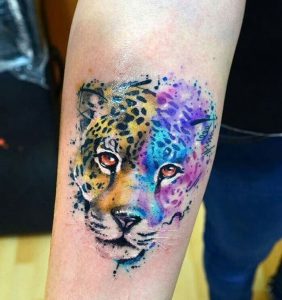 фото тату Леопард от 18.11.2017 №033 - tattoo Leopard - tattoo-photo.ru