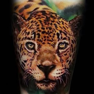 фото тату Леопард от 18.11.2017 №034 - tattoo Leopard - tattoo-photo.ru