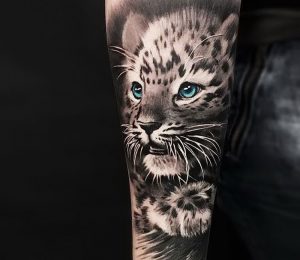 фото тату Леопард от 18.11.2017 №036 - tattoo Leopard - tattoo-photo.ru