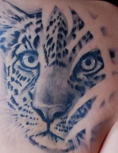 фото тату Леопард от 18.11.2017 №040 - tattoo Leopard - tattoo-photo.ru