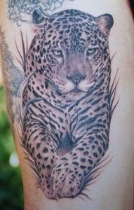 фото тату Леопард от 18.11.2017 №045 - tattoo Leopard - tattoo-photo.ru