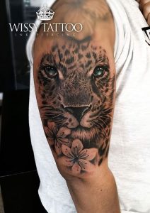 фото тату Леопард от 18.11.2017 №050 - tattoo Leopard - tattoo-photo.ru