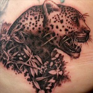 фото тату Леопард от 18.11.2017 №064 - tattoo Leopard - tattoo-photo.ru