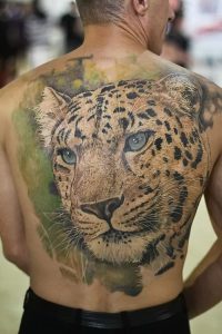 фото тату Леопард от 18.11.2017 №089 - tattoo Leopard - tattoo-photo.ru