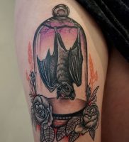 фото тату Летучая мышь от 19.11.2017 №001 — tattoo Bat — tattoo-photo.ru