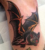 фото тату Летучая мышь от 19.11.2017 №012 — tattoo Bat — tattoo-photo.ru