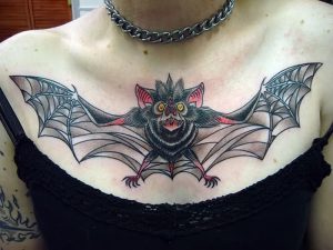 фото тату Летучая мышь от 19.11.2017 №013 - tattoo Bat - tattoo-photo.ru