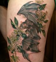 фото тату Летучая мышь от 19.11.2017 №017 — tattoo Bat — tattoo-photo.ru