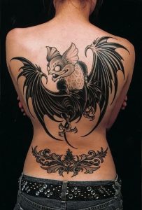 фото тату Летучая мышь от 19.11.2017 №019 - tattoo Bat - tattoo-photo.ru
