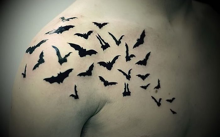 фото тату Летучая мышь от 19.11.2017 №031 - tattoo Bat - tattoo-photo.ru