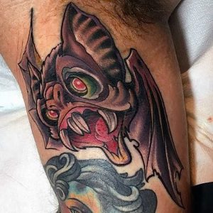 фото тату Летучая мышь от 19.11.2017 №036 - tattoo Bat - tattoo-photo.ru