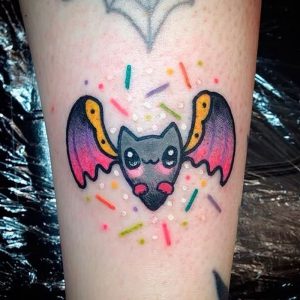 фото тату Летучая мышь от 19.11.2017 №039 - tattoo Bat - tattoo-photo.ru