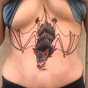 фото тату Летучая мышь от 19.11.2017 №061 - tattoo Bat - tattoo-photo.ru