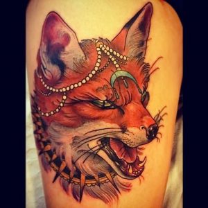 фото тату Лиса от 18.11.2017 №020 - Fox tattoo - tattoo-photo.ru