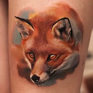 фото тату Лиса от 18.11.2017 №021 - Fox tattoo - tattoo-photo.ru