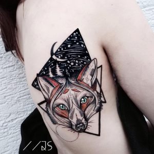 фото тату Лиса от 18.11.2017 №054 - Fox tattoo - tattoo-photo.ru