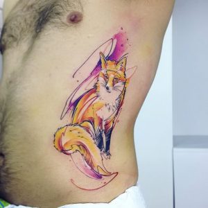 фото тату Лиса от 18.11.2017 №092 - Fox tattoo - tattoo-photo.ru