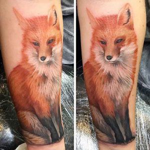 фото тату Лиса от 18.11.2017 №120 - Fox tattoo - tattoo-photo.ru