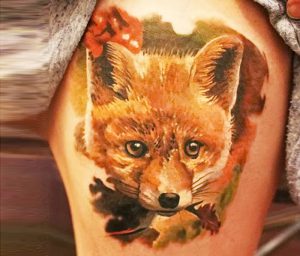 фото тату Лиса от 18.11.2017 №122 - Fox tattoo - tattoo-photo.ru