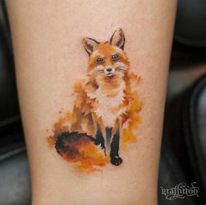 фото тату Лиса от 18.11.2017 №137 - Fox tattoo - tattoo-photo.ru