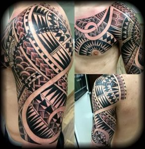 фото тату Маори от 16.11.2017 №041 - Maori Tattoo - tattoo-photo.ru