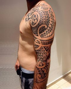 фото тату Маори от 16.11.2017 №043 - Maori Tattoo - tattoo-photo.ru