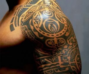 фото тату Маори от 16.11.2017 №055 - Maori Tattoo - tattoo-photo.ru