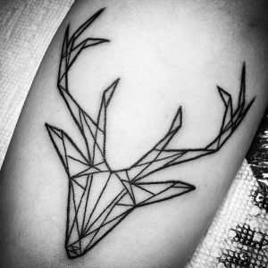 фото тату Олень от 15.11.2017 №026 - tattoo Deer - tattoo-photo.ru